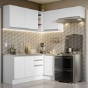 Ver imagem 1 de Armário de Cozinha Completa de Canto 349cm Branco Glamy Madesa 07