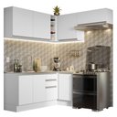 Ver imagem 3 de Armário de Cozinha Completa de Canto 349cm Branco Glamy Madesa 07
