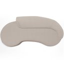 Ver imagem 3 de Sofá 3 Lugares Curvo Living Firenze Direito D02 Bouclê Creme 230cm B-54 - Lyam