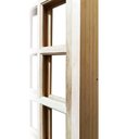 Ver imagem 3 de Portal de Correr Quadriculado Reto Eucalipto Cx 14 com Ferragem 210 x 140 Somad