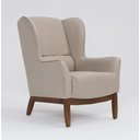 Ver imagem 2 de Poltrona Dekorien Milena Linho Aveia Alto Acabamento