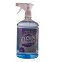 Ver imagem 1 de Álcool Perfumado Com Bactericida Para Limpeza Com Borrifador 1 Litro - Night