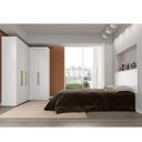 Ver imagem 1 de Jogo de Quarto Modulado Firenze Completo Branco 4 Pçs Roupeiro