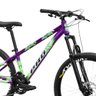 Bicicleta aro 26 Freeride PRO X Mandrake Hiten 21 Velocidades Freio a Disco Aros Vmaxx Roxo Adesivo  - 6
