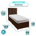 Ver imagem 3 de Kit Cama Box Bau + Cabeceira + Colchão Solteiro D23 - D23 - Inducol