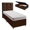 Ver imagem 1 de Kit Cama Box Bau + Cabeceira + Colchão Solteiro D23 - D23 - Inducol