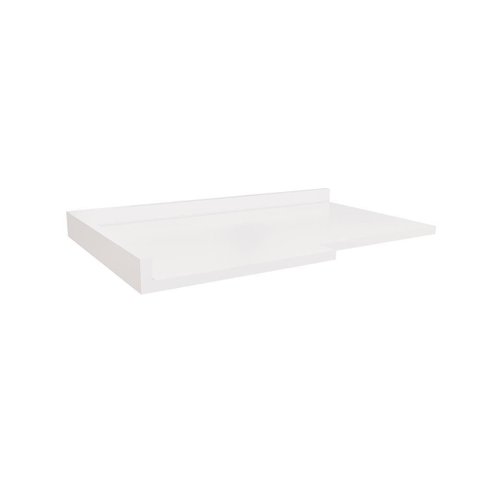 Tampo para Balcão de Canto Kappesberg Branco 98cm X 59cm