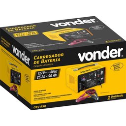 Carregador de Bateria 127 V~ Cbv 950 Vonder - 5 Carregador de Bateria 127 V~ Cbv 950 Vonder - 5