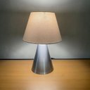 Ver imagem 3 de Kit 2 Abajur Luminaria de Mesa Clássico Elegante Cone Decoração Iluminação Casa e Sala, Quarto
