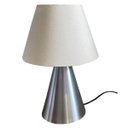 Ver imagem 4 de Kit 2 Abajur Luminaria de Mesa Clássico Elegante Cone Decoração Iluminação Casa e Sala, Quarto