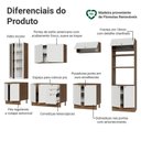 Ver imagem 4 de Armário de Cozinha Completa 340 cm Rustic/Branco Vik Madesa 01