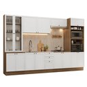Ver imagem 2 de Armário de Cozinha Completa 340 cm Rustic/Branco Vik Madesa 01
