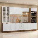 Ver imagem 1 de Armário de Cozinha Completa 340 cm Rustic/Branco Vik Madesa 01