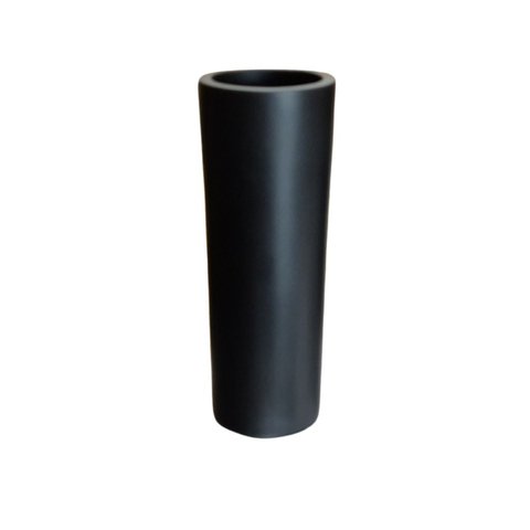 Vaso Tubo Cilíndrico Decorativo Bambu Preto Fosco 36cm Columbus Gold