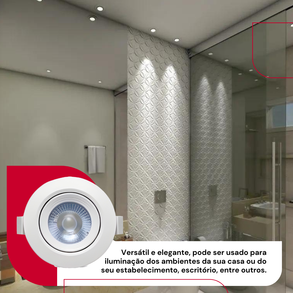Spot Kit Kit 10 Spots Led 7w Dicroica Redondo | MadeiraMadeira