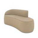 Ver imagem 1 de Sofá 3 Lugares Orgânico 180 Cm Morgan Suede Marrom Rato D03 - D’Rossi