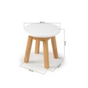 Ver imagem 3 de Banco Infantil em Mdf 28cm X 28cm X 32cm