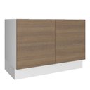 Ver imagem 1 de Balcão de Pia Madesa Stella 2 Portas Branco/Rustic Cor:Branco/Rustic