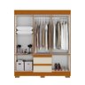 Guarda Roupa Acp Maya 6 Portas com Pés - Cinamomo/off White - 2