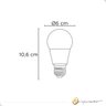 Lâmpada Bulbo A60 Led 9w Luminatti Bivolt 6500k Branco Frio - 4