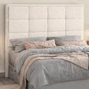 Ver imagem 1 de Cabeceira para Cama Box Queen 160cm Sena Bouclé Off White - Sallar Home