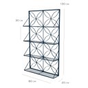 Ver imagem 2 de Suporte Plantas Jardim Vertical de Parede Ferro Decoração Oferta