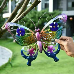 Borboleta de Metal Grande para Parede Decoração Jardim Sala - 3