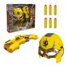 Kit Pistola Lançadora Dardos com Máscara - Amarelo - 3