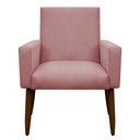 Ver imagem 2 de Kit 2 Poltronas Decorativa Nina Cadeira Escritório:rosa