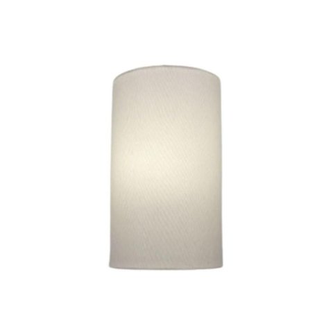 Arandela Meia Cana Vivare Md-2031 Cúpula em Tecido 30-18x16cm - Bivolt Branco 127-220v