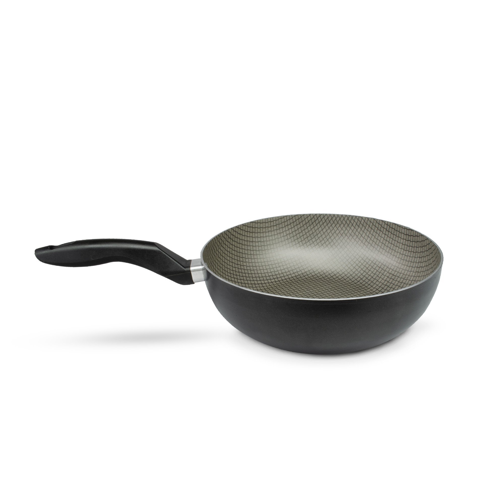 Panela Frigideira Tampa de Vidro Wok 24cm Antiaderente Alumínio - Classy - 8