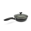 Ver imagem 7 de Panela Frigideira Tampa de Vidro Wok 24cm Antiaderente Alumínio - Classy