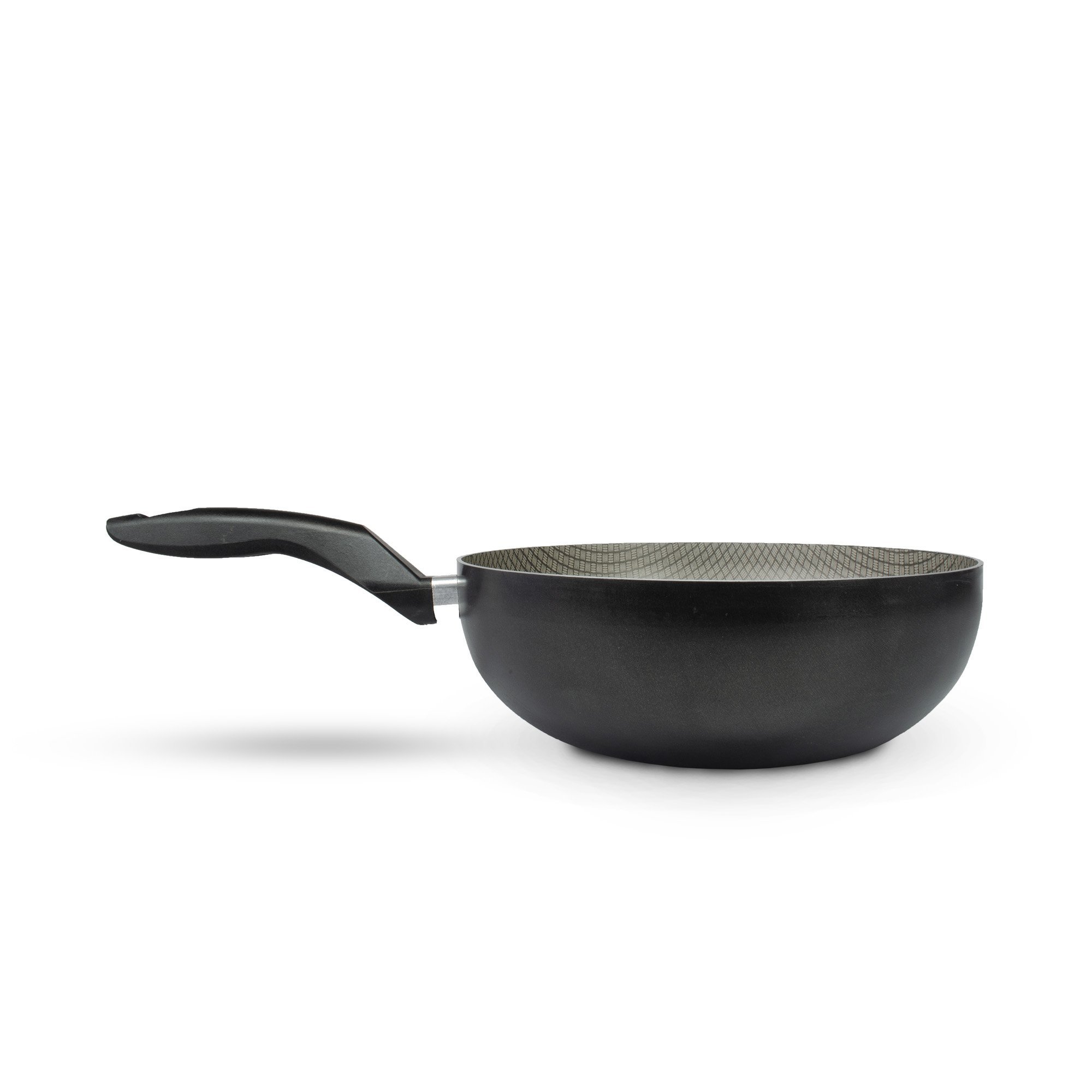 Panela Frigideira Tampa de Vidro Wok 24cm Antiaderente Alumínio - Classy - 5