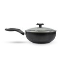 Ver imagem 3 de Panela Frigideira Tampa de Vidro Wok 24cm Antiaderente Alumínio - Classy