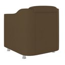 Ver imagem 5 de Kit 10 Cadeiras Poltronas Decorativas Sala de Espera Clinica Tecido Cor:Marrom