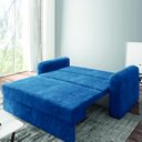 Ver imagem 2 de Sofá Cama Beny Versátil 2 Lugares em Veludo Selmer