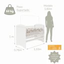 Ver imagem 5 de Quarto de Bebê Completo 3 Peças Berço 3 em 1 Eloá