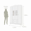 Ver imagem 3 de Quarto de Bebê Completo 3 Peças Berço 3 em 1 Eloá