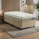 Ver imagem 3 de Cama Box Colchão Solteiro Molas Ensacadas Euro In Natural Confort 88x188x63cm Apolo