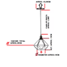 Pendente Lustre Aramado Diamante PQ PT Fosco - 3