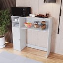 Ver imagem 3 de Armário Multiuso Lateral 125,3 Cm Berlim Branco B520