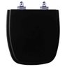 Assento Sanitário Laqueado Soft Close Fit Preto para Vaso Celite - 1