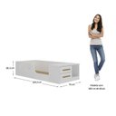 Ver imagem 5 de Quarto Infantil Completo com Guarda-Roupa, Cômoda e Cama Magia Espresso Móveis Rosa/Branco