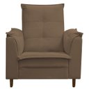 Ver imagem 1 de Poltrona de Amamentação com Puff Isabella Bellamado:marrom