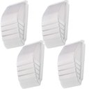 Ver imagem 1 de Kit 4 Luminárias de Parede Arandela Branca Face Dital Decorativa Jardins Garagens Fachadas Halls