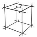 Ver imagem 1 de Cupula de Aramado Dado Preto para Pendentes e Abajures
