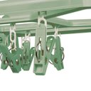 Ver imagem 2 de Mini-varal Retangular Dobrável 32 Prendedores - Verde