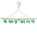 Ver imagem 3 de Mini-varal Retangular Dobrável 32 Prendedores - Verde