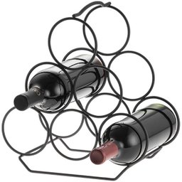Adega Triangular Para 6 Garrafas De Vinho Garrafeiro Preto Fosco Carmenere Schmitt - 5
