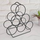 Ver imagem 4 de Adega Triangular Para 6 Garrafas De Vinho Garrafeiro Preto Fosco Carmenere Schmitt